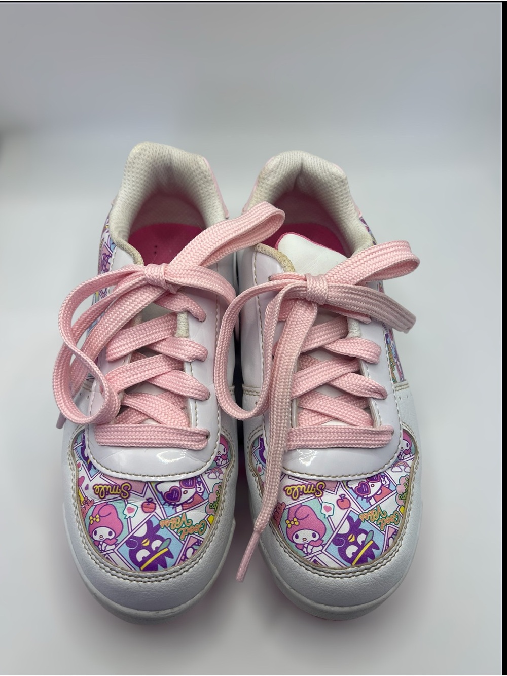 Sanrio Hello Kitty My Melody Kuromi Pink Sneakers Girls Size 13
